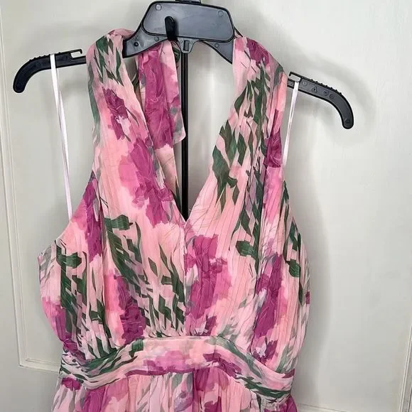 Petal & Pup Pink Floral Maxi Dress - Picture 3 of 11